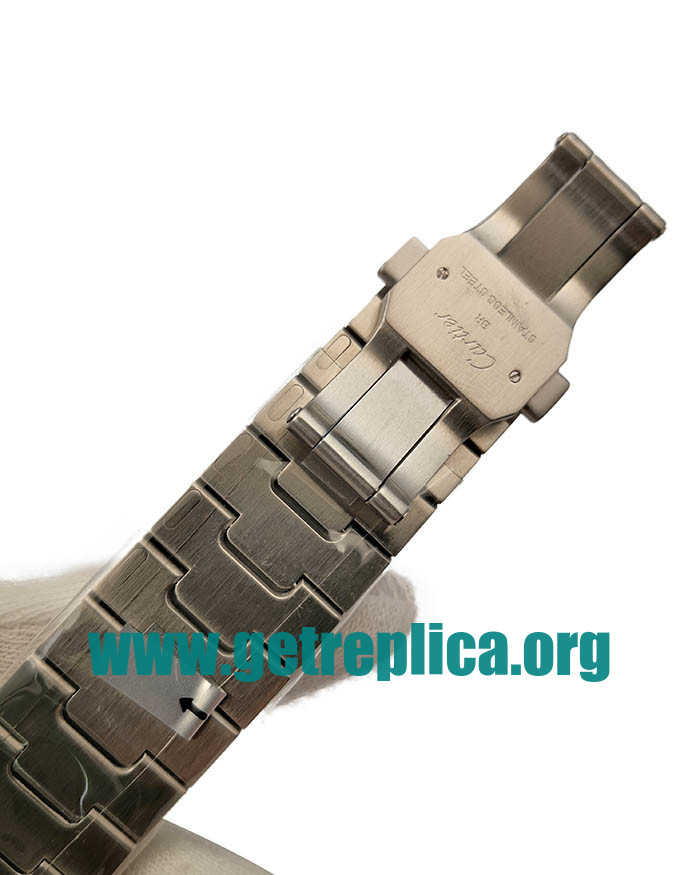 UK Skeleton Dials Steel Cartier Santos WHSA0015 37.5MM Replica Watches