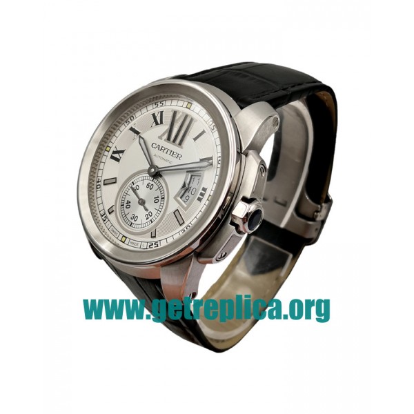 UK White Dials Steel Calibre De Cartier W7100037 42MM Replica Watches