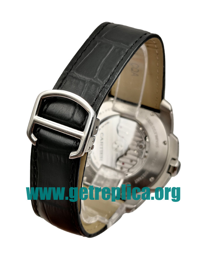 UK White Dials Steel Calibre De Cartier W7100037 42MM Replica Watches